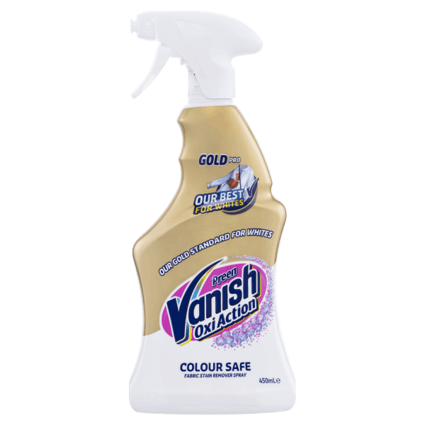 Vanish Gold Oxi Action Crystal White Fabric Stain Remover Spray, 450ml